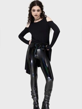 Killstar Darkwaves & Raves Leggings Women's Large